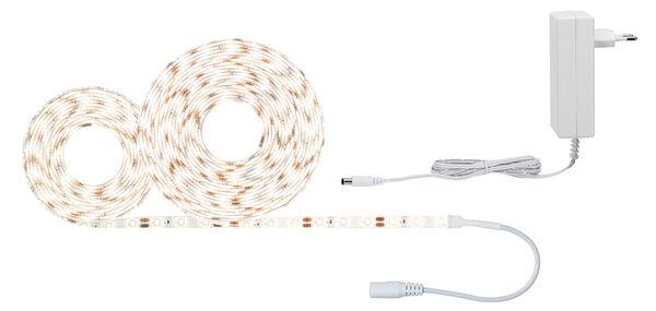 Paulmann SimpLED set benzi, 20 W, alb cald, 7,5 m, Alb, Camera de zi / sufragerie, Plastic, Modern
