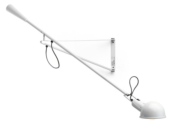 FLOS 265 Aplică de perete mică, albă, Alb, Camera de zi / sufragerie, Metal, Design