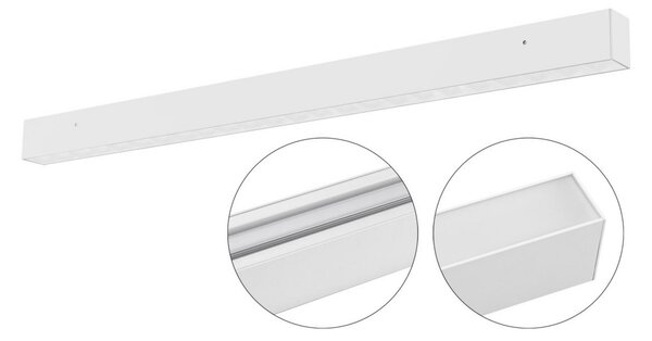 EVN Munus LED plafonieră alb 50W, Alb, Camera de zi / sufragerie, Metal, Modern