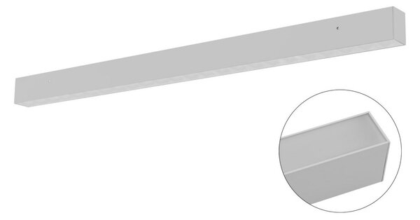 EVN Munus LED plafonieră cu LED-uri argintie 36 W, Gri, Camera de zi / sufragerie, Metal, Modern