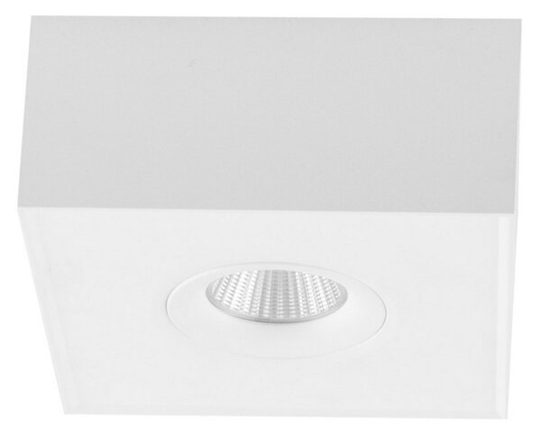 EVN Cubito plafonieră LED, 1 bec, reglabil, Alb, Camera de zi / sufragerie, Metal, Modern