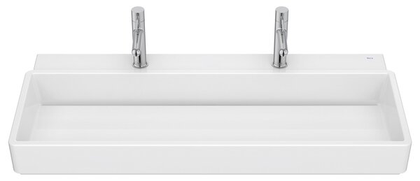 Roca Tura lavoar 100x43 cm dreptunghiular clasică-de blat alb luciu A327699S00