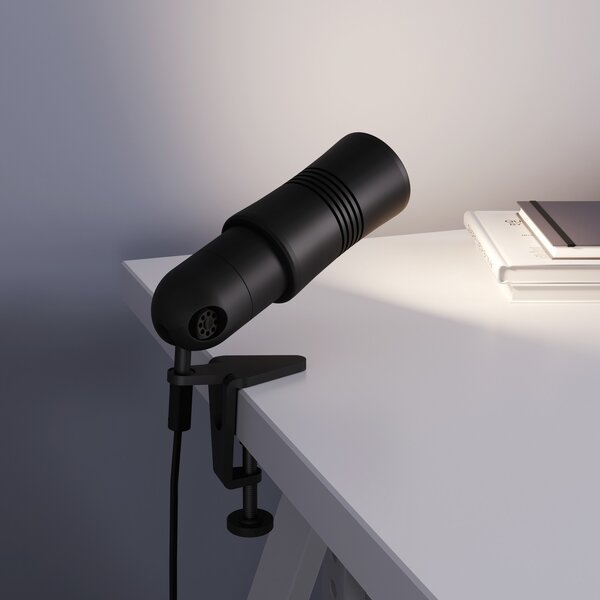 Top Light Neo! Clamp lampă LED cu clemă, negru mat, Negru, Camera de zi / sufragerie, Metal, Modern, Corpuri de iluminat cu clemă / cu fișă