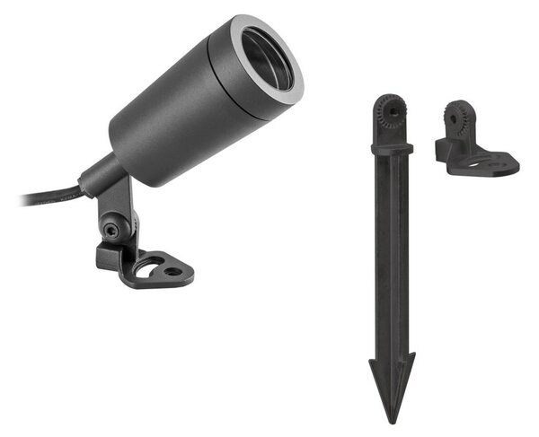 EVN Spot de grădină L651523 Țepușă din oțel inoxidabil antracit, Negru, Metal