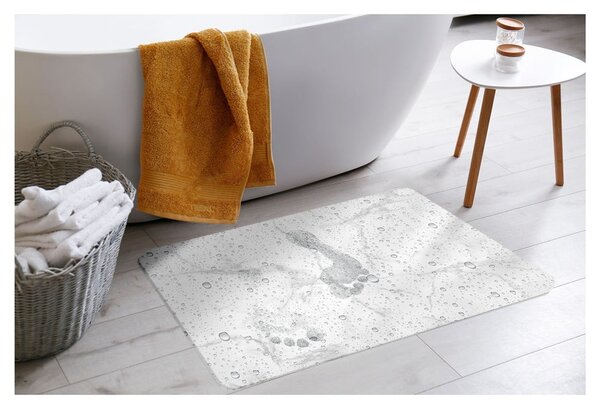 Covoraș de baie alb-gri din diatomit 50x70 cm Aqua – douceur d'intérieur