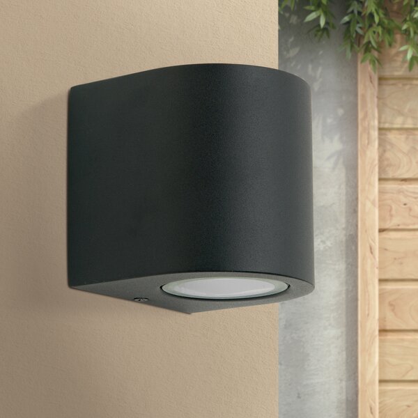 ORION Aplică de exterior Laurenz, downlight, reglabil, Negru, Metal