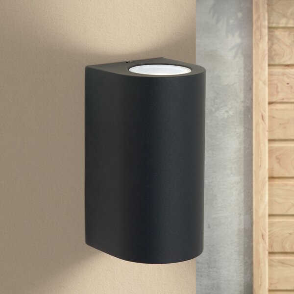 ORION Aplică de exterior Laurenz, uplight și downlight, reglabil, Negru, Metal