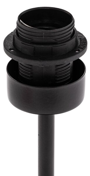 Luminex Lampă de masă Arden fără abajur, negru, înălțime 44 cm, Negru, Camera de zi / sufragerie, Metal