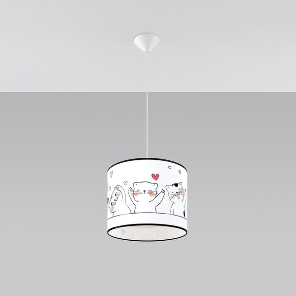 Sollux Lighting Cat lampă suspendată 1x15 W multicolor SL.1419