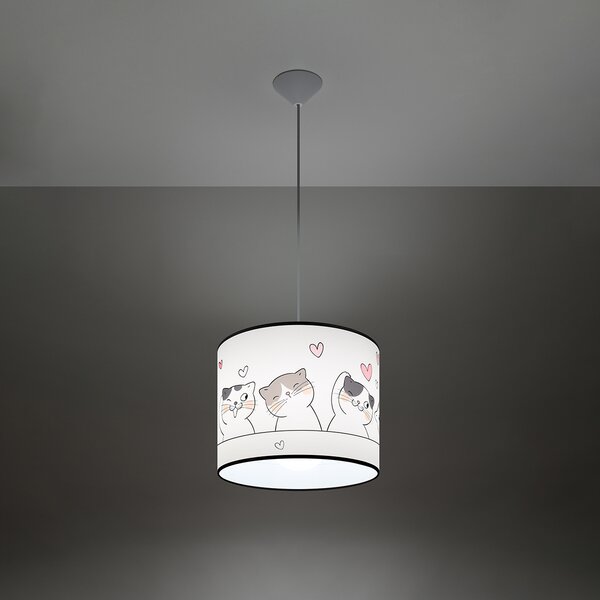 Sollux Lighting Cat lampă suspendată 1x15 W multicolor SL.1419