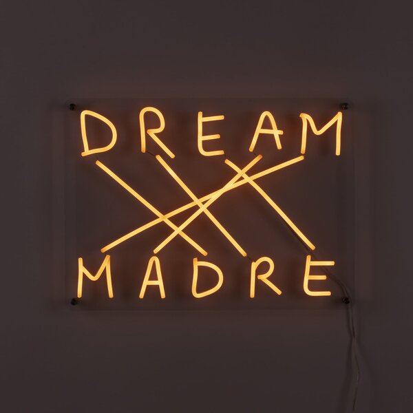 SELETTI Aplică LED decorativă perete Dream-Madre, galben, reglabil, Galben, Camera de zi / sufragerie, Plastic, Design