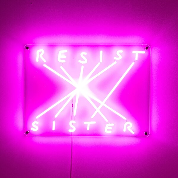 SELETTI Aplică LED decorativă perete Resist-Sister, fucsia, reglabil, Roz / Rosé, Camera de zi / sufragerie, Plastic, Design