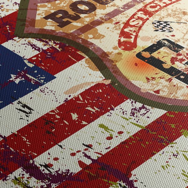 Tablou - Vintage steag (90x60 cm)