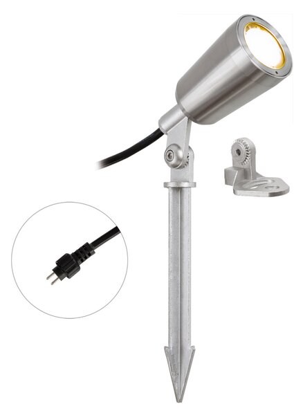 EVN PC6806 spot LED grădină, 12V, 3.000K, set 2buc, Metalic, Metal, Modern