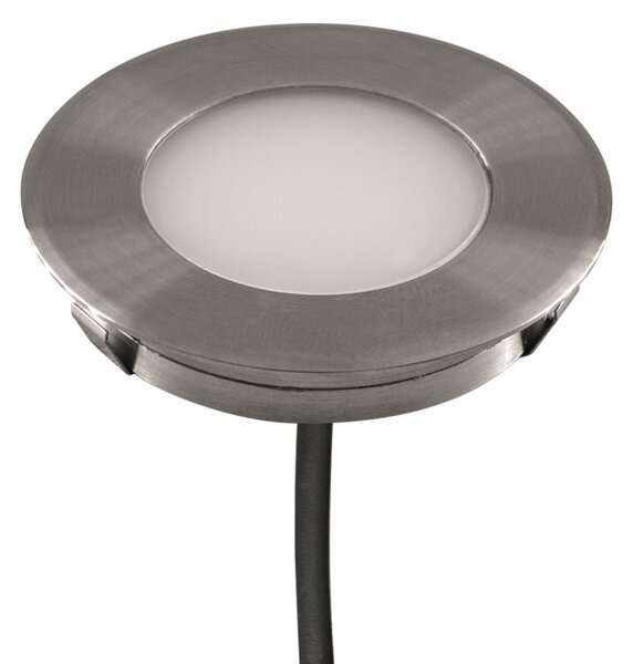 EVN L67101002 Lumină de podea încastrată, Ø 6 cm, 3,000K, Metalic, Metal, Modern, Corpuri de iluminat încastrate rotunde