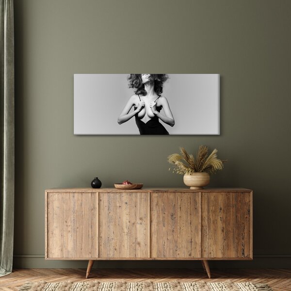 Tablou - Femeia în negru (120x50 cm)