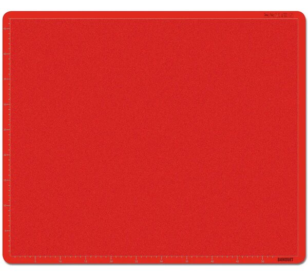 Blat din silicon Banquet Culinaria Red, cu riglă 50 x 40 cm