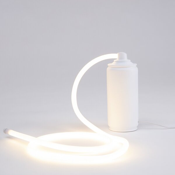 SELETTI Lampă LED de masă Daily Glow spay, Alb, Camera de zi / sufragerie, Plastic, Design