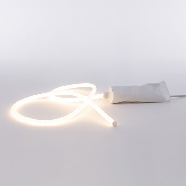 SELETTI Lampă LED de masă Daily Glow pastă dinți, Alb, Camera de zi / sufragerie, Plastic, Design
