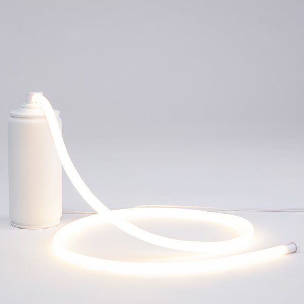 SELETTI Lampă LED de masă Daily Glow spay, Alb, Camera de zi / sufragerie, Plastic, Design