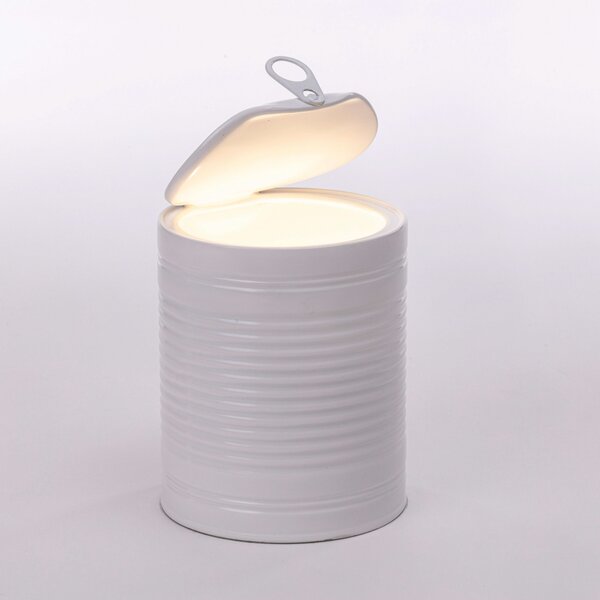 SELETTI Lampă LED de masă Daily Glow, conservă roșii, reglabil, Alb, Camera de zi / sufragerie, Plastic, Design