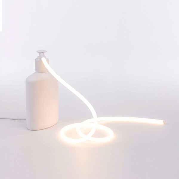 SELETTI Lampă LED de masă Daily Glow dozator săpun, Alb, Camera de zi / sufragerie, Plastic, Design