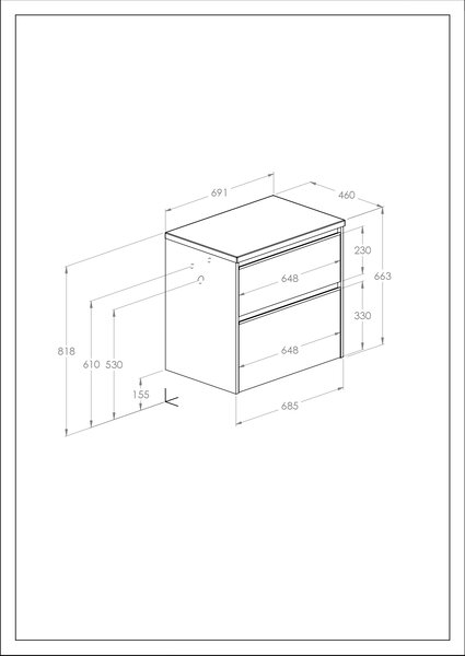 Roca Gap Pro dulap 68.5x46x66.3 cm sub chiuveta pe perete stejar A857897464