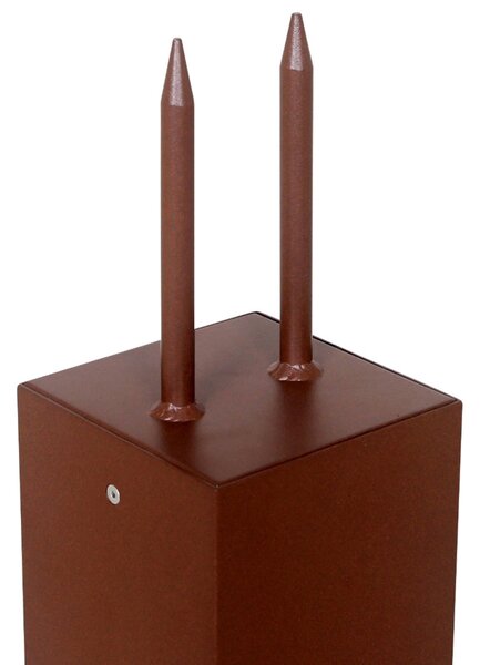 Les Jardins Lampă solară cu LED pentru piedestal Tradition Sensor Corten 40cm, reglabil, Maro / Rugină, Metal, Modern, Lumini solare