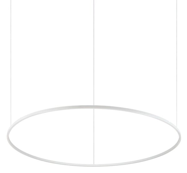 Ideallux Ideal Lux Lampă suspendată cu LED Oracle Slim alb 4.000 K Ø 150 cm, Alb, Camera de zi / sufragerie, Metal, Modern