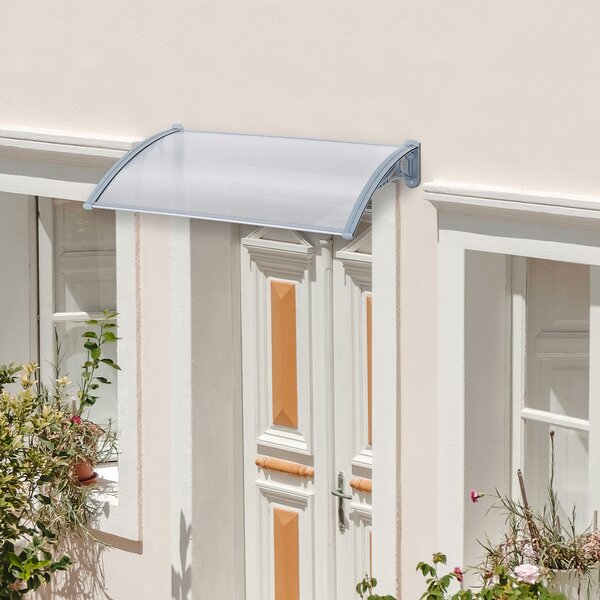 Copertina Rezistentă la Intemperii Outsunny din PVC și Aluminiu pentru Uși și Ferestre 140x70x21cm | Aosom Romania