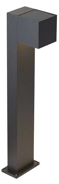 Lampă de exterior neagră 65cm incl. LED IP64 cu lumină slabă și solară - Charlene