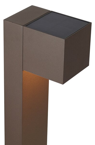 Lampă de exterior maro rugină 65cm Incl. LED IP64 cu lumină slabă și solară - Charlene