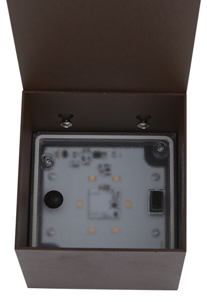 Lampă de exterior maro rugină 65cm Incl. LED IP64 cu lumină slabă și solară - Charlene