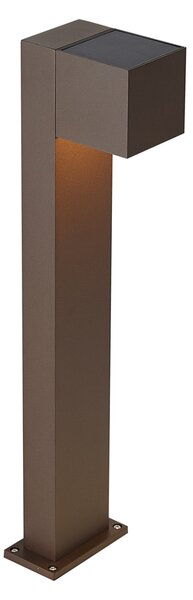 Lampă de exterior maro rugină 65cm Incl. LED IP64 cu lumină slabă și solară - Charlene