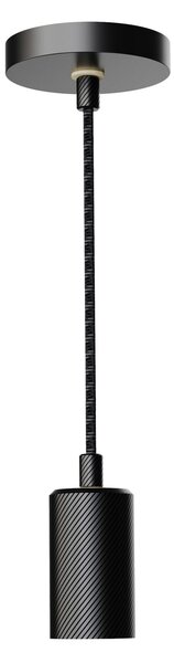 SEGULA Segula lampă suspendată Alix Wave, E27, suspensie 400 cm, reglabil, Negru, Camera de zi / sufragerie, Aluminiu