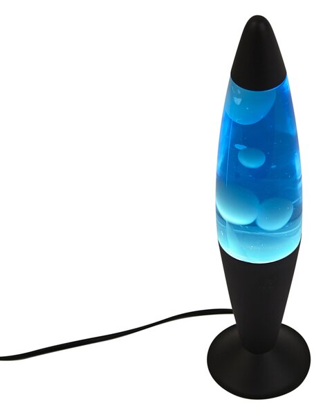 Lampă cu lavă albastră cu ceară albă, inclusiv LED - Molten Lava