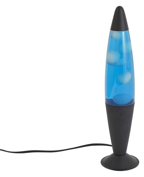 Lampă cu lavă albastră cu ceară albă, inclusiv LED - Molten Lava