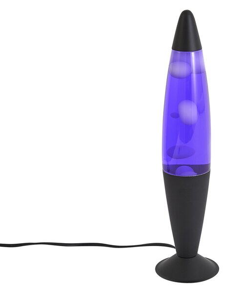 Lampă cu lavă mov cu ceară albă, inclusiv LED - Molten Lava