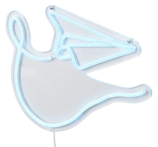 Lampă de perete neon albastră incl. LED - Paperplane