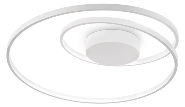 Ideallux Ideal Lux Oz plafonieră LED Ø 60 cm albă, Alb, Camera de zi / sufragerie, Metal, Modern
