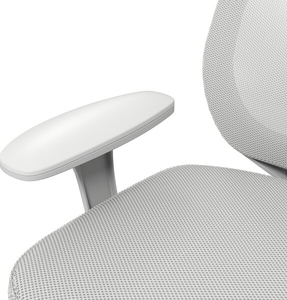 Vinsetto Scaun de Birou Rabatabil cu Inaltime Reglabila, Scaun Ergonomic si Tesatura Respirabila cu 5 Roti 55x48x82.5-94.5 cm, Gri