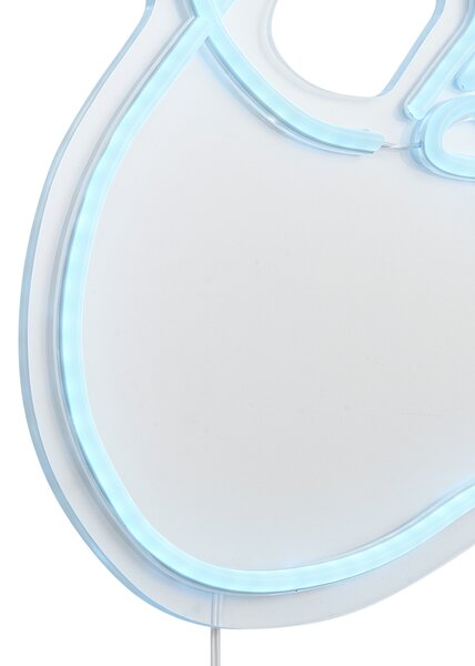 Lampă de perete neon albastră incl. LED - Paperplane