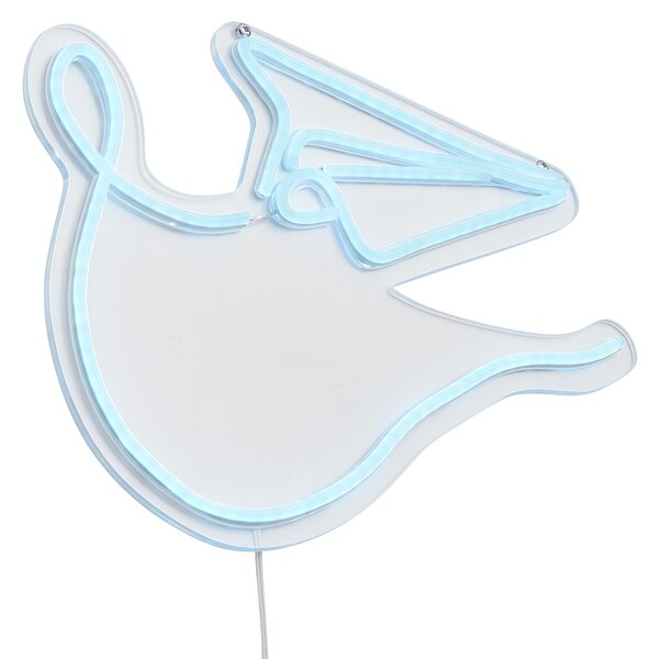 Lampă de perete neon albastră incl. LED - Paperplane