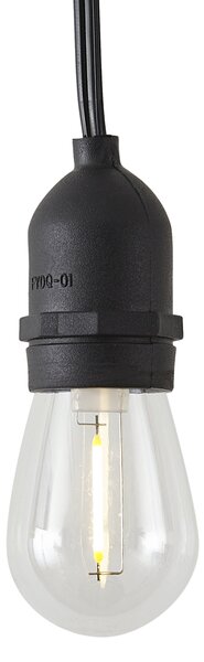Ghirlandă luminoasă din bambus cu ștecher 8m, incluzând LED 10 lumini IP44 - Ibiz