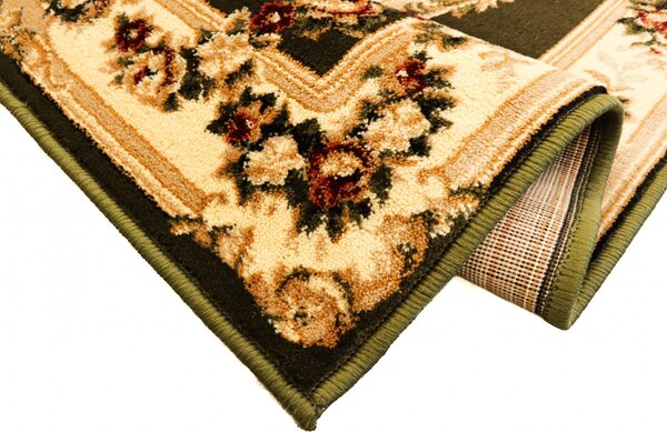 Covor Sufragerie, Model Lotos 575 310, Verde, 1800 gr mp Verde, Dreptunghi, 80 x 200