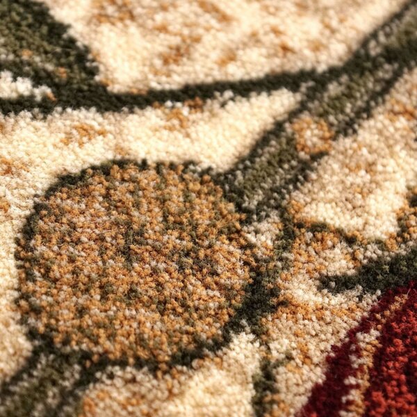 Covor Living Dormitor, Model Lotos Floral 587 116, Crem Bej 60x110