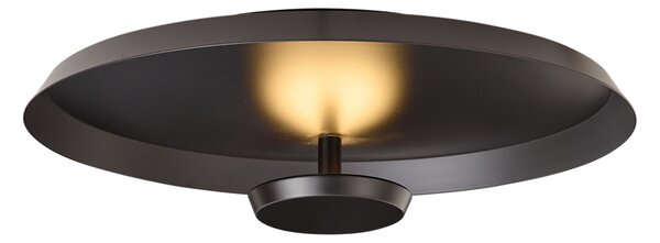 Plafonieră modernă negru mat, incl. LED, cu dimmer în 3 trepte - Sombra