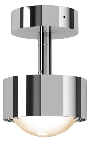 Top Light Puk! 80 Turn Up/Downlight lentilă mată crom, reglabil, Metalic, Camera de zi / sufragerie, Metal, Modern