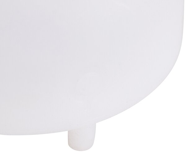 Lampă de masă albă IP44 cu difuzor Bluetooth - Storm Music