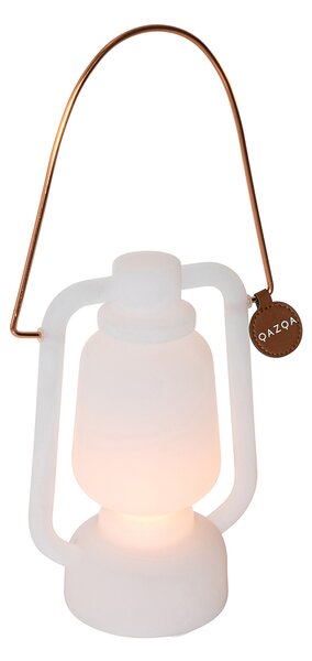 Lampă de masă reîncărcabilă 22 cm IP44 alb - Storm Mini